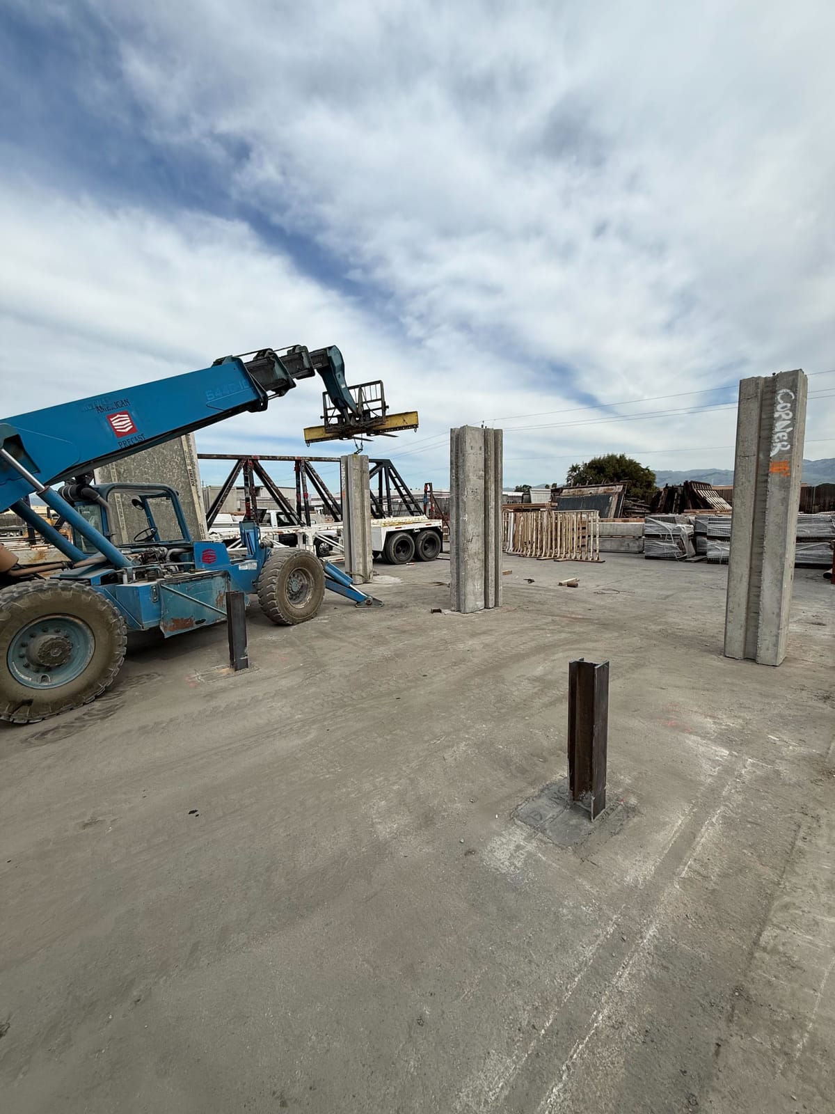 APC concrete wheel stops curing at Pomona facility ready for delivery